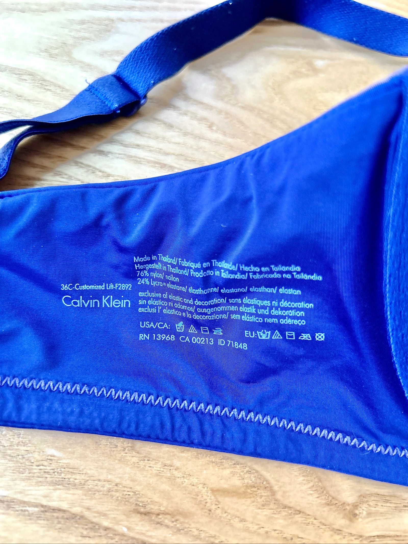 Sutiã Calvin Klein roxo de nylon Tamanho 36C – photo 6